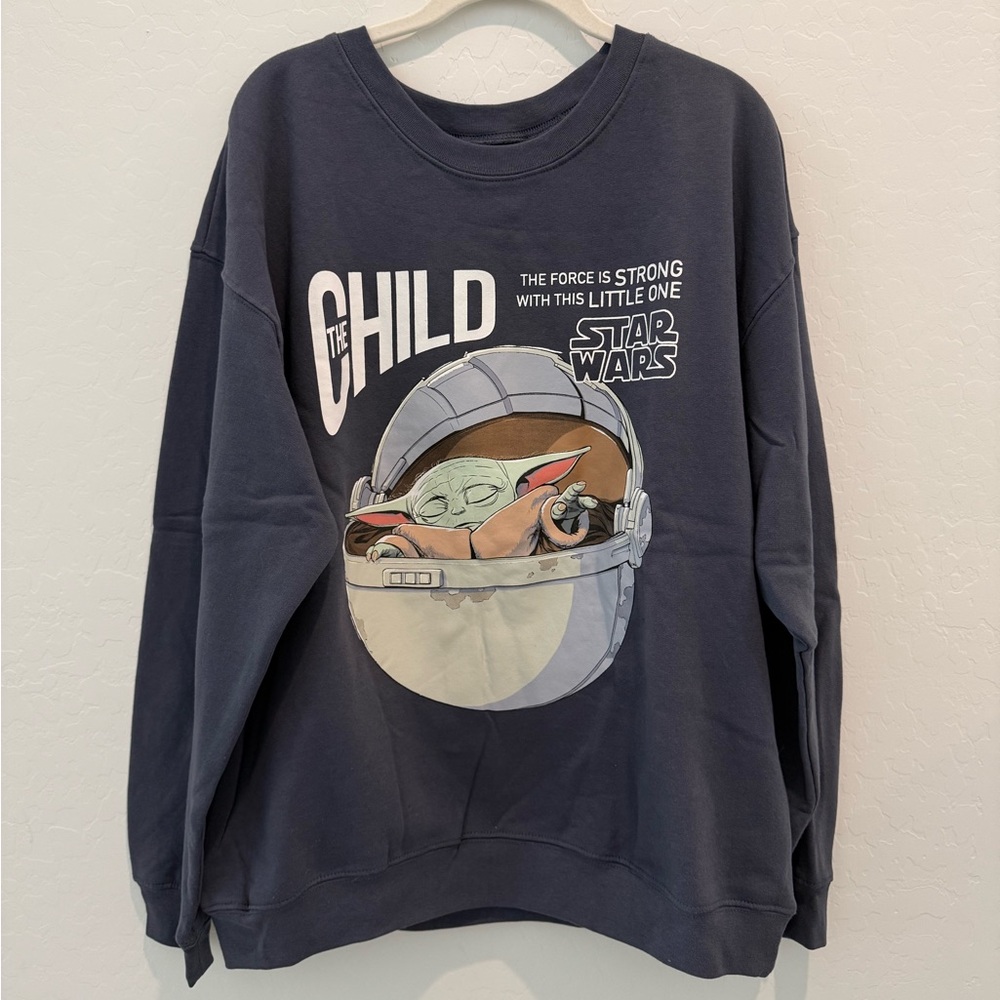 Disney Star Wars The Child Grogu Mandalorian Sweatshirt NWOT